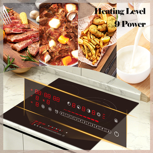 Built-in Electric 3 Burner 60cm Ceramic Hob Cooker Radiant cooktop with touch control for Any Cookware - Product Image 4