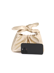 Bolso de Mano de Satén Suave de Alta Calidad con Lazo, Estilo Nube Plisada, para Mujer, de Lujo, Nuevo Diseño, Marca Famosa 5A - Product Image 4