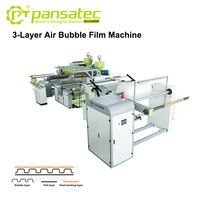 Machine à film bulle laminé Pansatec 3 couches 1200 mm LDPE/LDDE, haute productivité, film bulle d'air en rouleau pour emballage