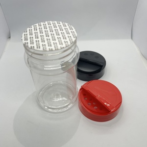 Empty 6 oz Seasoning Powder Jar With Dual Open Lid / Empty Cinnamon PET Shaker Jar / Chili Powder <strong>Plastic</strong> <strong>Bottle</strong> on Sale - Product Image 3