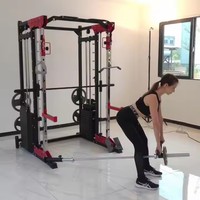 TOPTONS Hot All-In-One Home Gym Equipment Multi-Functional Squat Rack and Smith Machine avec Power Rack