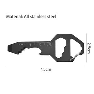 Llavero Multiherramienta, Herramienta de Bolsillo, Herramienta EDC con Abrebotellas, Destornillador, Regla, Mosquetón, Regalo Perfecto para <span class=keywords><strong>Camping</strong></span> - Product Image 6