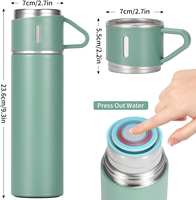 Bouteille thermos sous vide en acier inoxydable de grande capacité de 500ml, anti-déversement, multi-usage avec emballage, coffret cadeau de remise de diplôme de mariage