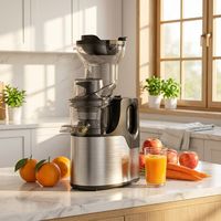 Private Label 150W Elektrische Fruit- en Groentepers, Koudgeperste Slow Juicer van RVS