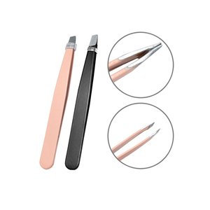 Pinzas para cejas de acero inoxidable rosa de alta calidad, personalizadas, del mejor fabricante de instrumentos de belleza. - Product Image 4