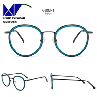 Monture optique complète en métal et acétate, taille 68-22-138, personnalisable OEM, anti-lumière bleue, pour adultes unisexes, fabricant professionnel