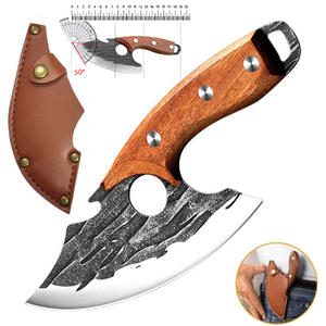 حلقة صغيرة منحنية احترافية من الفولاذ المقاوم للصدأ لجيب اللحم Cleaver حلقة محمولة Viking للاستخدام في المطبخ - Product Image 1