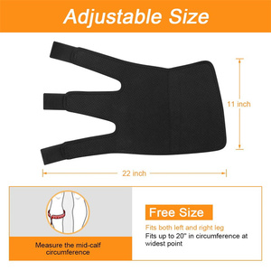 Supporto per il recupero e la protezione del polpaccio in neoprene per atleti, per infortuni, stiramenti, distrazioni, periostite tibiale, fascia compressiva, tutore per polpaccio - Product Image 6