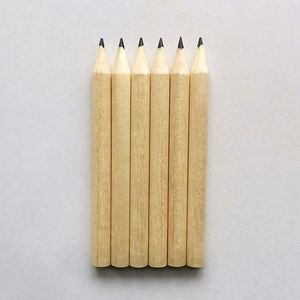 Mini-golf personnalisé Hb demi-taille avec logo imprimé sur mesure, crayon en bois naturel de 3,5 pouces, mine noire, formes variées - Product Image 3