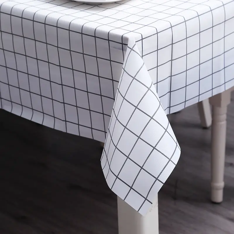 Yuvarlak beyaz masa örtüsü düğün için yuvarlak polyester masa örtüsü yemek masası