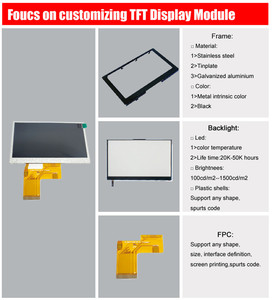 Tùy chỉnh 7 inch <span class=keywords><strong>TFT</strong></span> <span class=keywords><strong>LCD</strong></span> màn hình hiển thị <span class=keywords><strong>Module</strong></span> 1024*600 Độ phân giải LVDS giao diện IPS loại với tùy chọn màn hình cảm ứng - Product Image 6