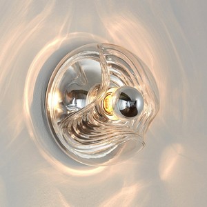 Lampe murale en verre vintage Bauhaus pour chambre à coucher, couloir, balcon, entrée - Product Image 1