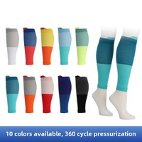 Chaussettes de compression sportives transfrontalières pour hommes, pour basketball, marathon, course à pied, manchons de compression multicolores pour mollets, par le fabricant