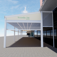 Pergola de jardin motorisée électrique de haute qualité avec toit rétractable, structure en alliage d'aluminium, télécommande, anti-UV, résistante au vent, en PVC