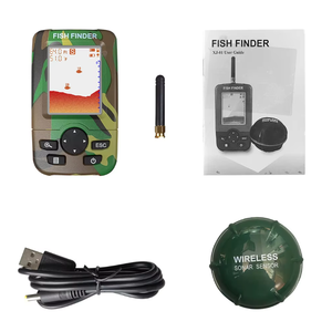 Promotion <span class=keywords><strong>Sonar</strong></span> de pêche HD sous-marin 100m avec écran couleur noir-rouge, capteur sans fil spécial pour bateau, batterie portable IP68 - Product Image 6