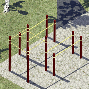 Equipo de Fitness de Acero para Exteriores, Tipo <span class=keywords><strong>Monkey</strong></span> Bar, Personalizable y Resistente, con Garantía de 5 Años para Parques y Gimnasios Certificados - Product Image 3