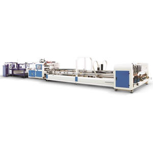 carton folding gluing machine Automatic corrugated carton pizza box folder gluer machine