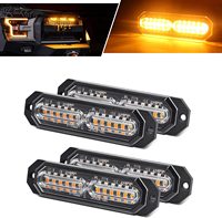 Mini luces LED estroboscópicas para coche y camión, 23 modos intermitentes, ámbar, señal de advertencia, oferta, 2022
