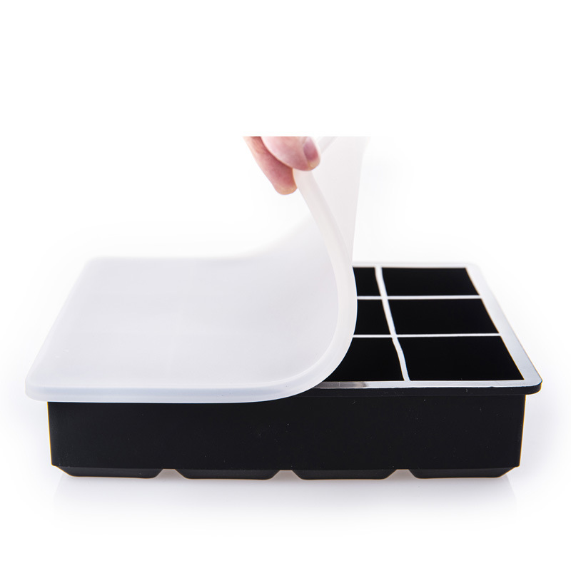 Negro, 12 Compartimentos con Cubierta de Silicona.