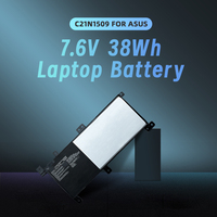 Batterie d'ordinateur portable de remplacement C21N1509 7.6V 38Wh pour Asus Vivobook X556UA X556UB X556UF X556UJ X556UQ X556UQK X556UR