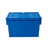 Boîte portative de caisse de stockage en plastique résistante pour faire des courses caisses mobiles en plastique de fruits et légumes