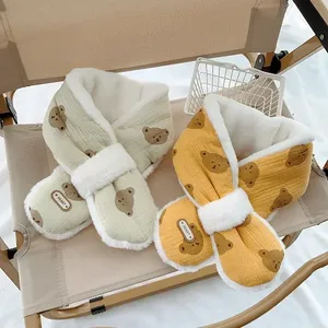 <span class=keywords><strong>Bébé</strong></span> garder au chaud écharpe enfant ours motif écharpe cou avec velours épaississement plus chaud <span class=keywords><strong>Snood</strong></span> 2024 nouveaux vêtements d'hiver pour enfants - Product Image 5