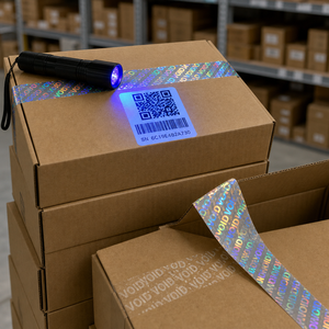 Milieuvriendelijke, op maat gemaakte, recyclebare laserhologram stickerlabels, holografische verpakkingslabels, fabrikant van anti-fraude stickers - Product Image 4