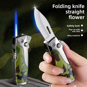 Thiết Kế Hiện Đại Công Cụ Ngoài Trời Kim Loại Gấp Nhẹ Hơn Đánh Lửa Trực Tiếp Di Động Cho Đa Chức Năng Cắm Trại - Product Image 1