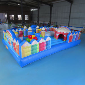 <span class=keywords><strong>Castillo</strong></span> inflable en forma de lápiz personalizado | 2025 Novel Kids Outdoor Jumping Facility para alquiler de parques de atracciones - Product Image 4