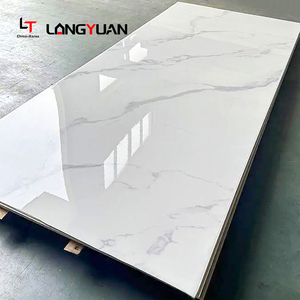 Panel <span class=keywords><strong>de</strong></span> Pared Alternativo <span class=keywords><strong>de</strong></span> <span class=keywords><strong>PVC</strong></span> con Aspecto <span class=keywords><strong>de</strong></span> Mármol <span class=keywords><strong>de</strong></span> 1220*2440/2900 mm, Lámina <span class=keywords><strong>de</strong></span> <span class=keywords><strong>PVC</strong></span> Flexible con Protección UV - Product Image 1