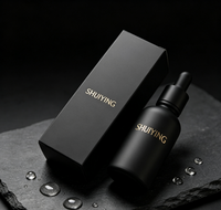 Flacon compte-gouttes en verre noir vide de 15 ml et 30 ml pour sérum cosmétique, soin de la peau, huile essentielle, avec emballage – Promotion