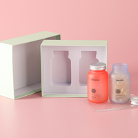 Bouteilles personnalisées en verre dépoli pour gélules et vitamines, flacons vides mats pour compléments de santé avec bouchon en aluminium