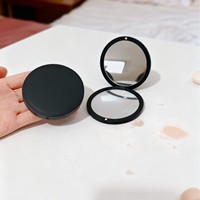 Miroir de maquillage compact pliable de poche Mauri Vanity Mini en plastique pour selfies, miroir de maquillage de marque privée, miroirs de poche