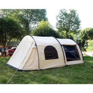 Poly Katoenen Tent Tunnel Glamping Canvas Familie Luifel Tenten Camping Outdoor Waterdichte Grote