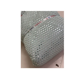 Modern 9mm Heavy Sequence Faux Georgette Fabric Embroidery New Design <b>Tulle</b> Dress <b>Material</b> Weddings Wholesale Price Available - Product Image 1