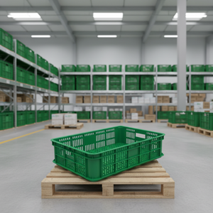 HAOSEN HS-1801 Caisse en plastique solide, empilable, durable, pour l'agriculture, la récolte, la manutention post-récolte, directe - Product Image 3