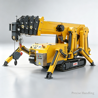 Système de sécurité industriel équipé d'une grue araignée portable pour la taille des arbres et le levage d'équipements d'usine