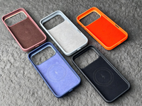 Coque JUNBO Antidérapante à Bords Pointillés pour iPhone 18 17 16 Pro Max avec Sangle, Support Béquille, Rangement Cartes, Anti-Impact et Compatible Recharge Sans Fil