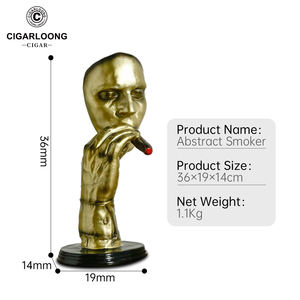 Scultura Astratta Retrò in Resina di Persona che Fuma, Manufatto Artistico Creativo all'Ingrosso per Arredamento Casa, Soggiorno e Scrivania - Product Image 6