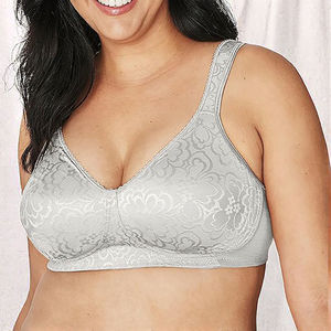 Sujetador sin aros para mujer, soporte definitivo de 18 horas, talla grande, cobertura total, postura ajustable, transpirable, tirantes ajustables, color liso - Product Image 3