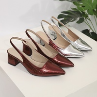 Sandales à plateforme simples et polyvalentes, style tendance, avec une bonne respirabilité, chaussures à talons moyens pour femmes