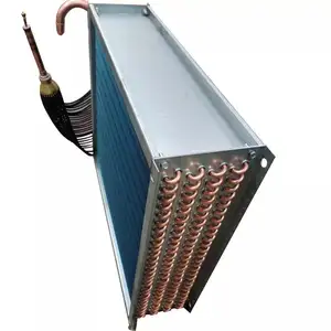 Heat Pump Air Conditioner Golden Aluminum Fin Copper Tube L Shape Evaporator Coil Heat Exchanger