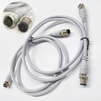 Connecteur moulé IP67 OEM M12 4 broches mâle/femelle, surmoulé, droit, étanche, en cuivre et PVC, faisceau de câbles industriels