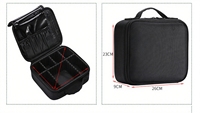 Vente en gros Trousse de maquillage de voyage portable personnalisée de grande capacité Mode pour les produits de toilette Organisateur de cosmétiques Séparateurs faciles à fermeture éclair