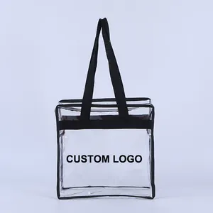 Handtaschen Transparentes PVC für Frauen mit Logo Shopping Wasserdichte Strand tasche Offsetdruck Wasserdichte Handtasche Mode tasche Bär