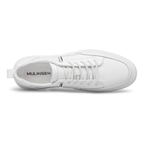 Chaussures de skate pour hommes mocassins baskets chaussures de skate à lacets en cuir bas sans lacet appartements rétro respirant mode tendance mâle