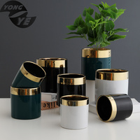 Pot de fleurs en céramique coloré de Style nordique, petits Cactus, plantes et jardinières, vente en gros, pour maison et jardin