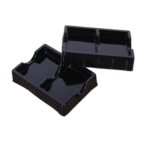 Black plastic inside PVC transparent blister shell blister tray PET blister packaging