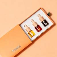 Boîte d'échantillons de parfum et d'huiles essentielles écologiques à 7 flacons, emballage papier personnalisé avec nœud et tiroir en papier, boîtes cadeaux en papier
