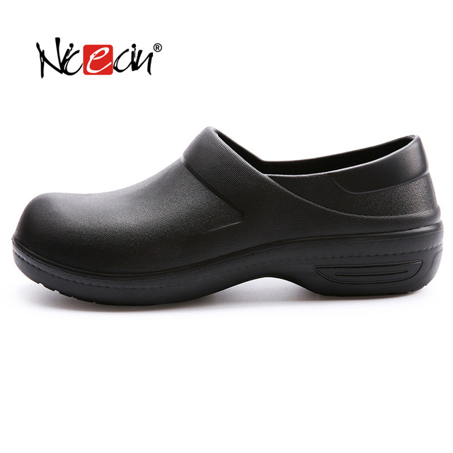 Unisex White Comfortable Chef Shoes Arch Support Non-Slip Oil Resistant Lightweight Safety Work Clogs Hospital Kitchen